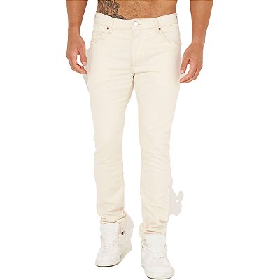 Calça Sarja Colcci Felipe Skinny IN23 Off White Masculino